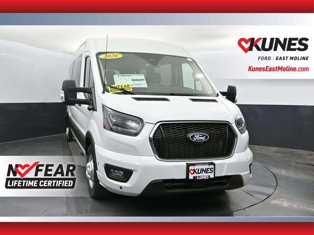 New 2026 Ford Transit-350 Passenger XLT Wagon Medium Roof Van