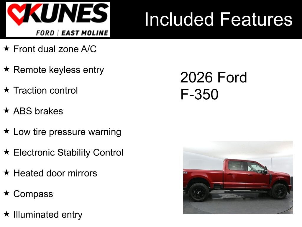 New 2026 Ford F-350 Lariat Truck Crew Cab