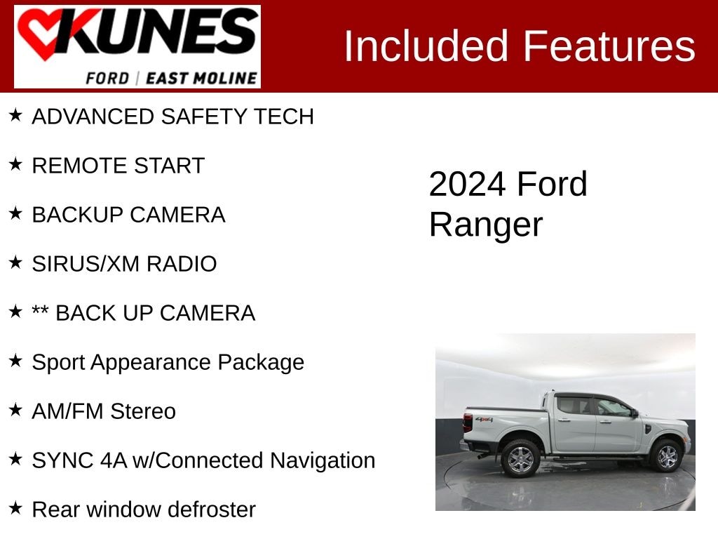 Used 2024 Ford Ranger XLT Truck SuperCrew