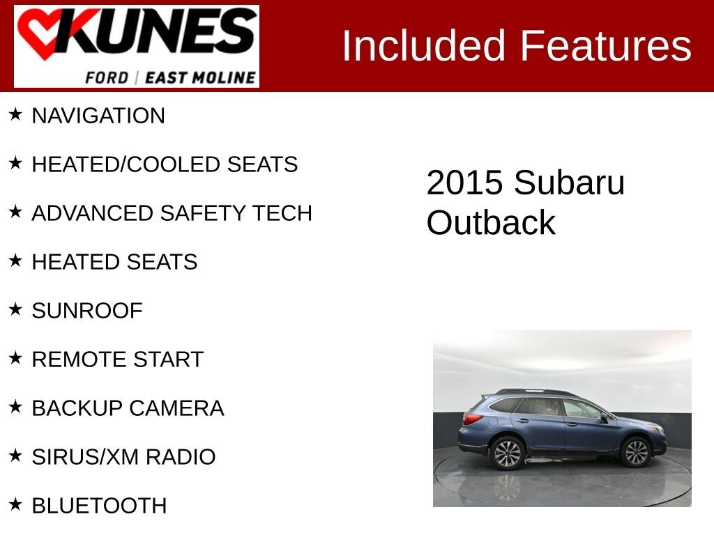 Used 2015 Subaru Outback 3.6R Limited SUV