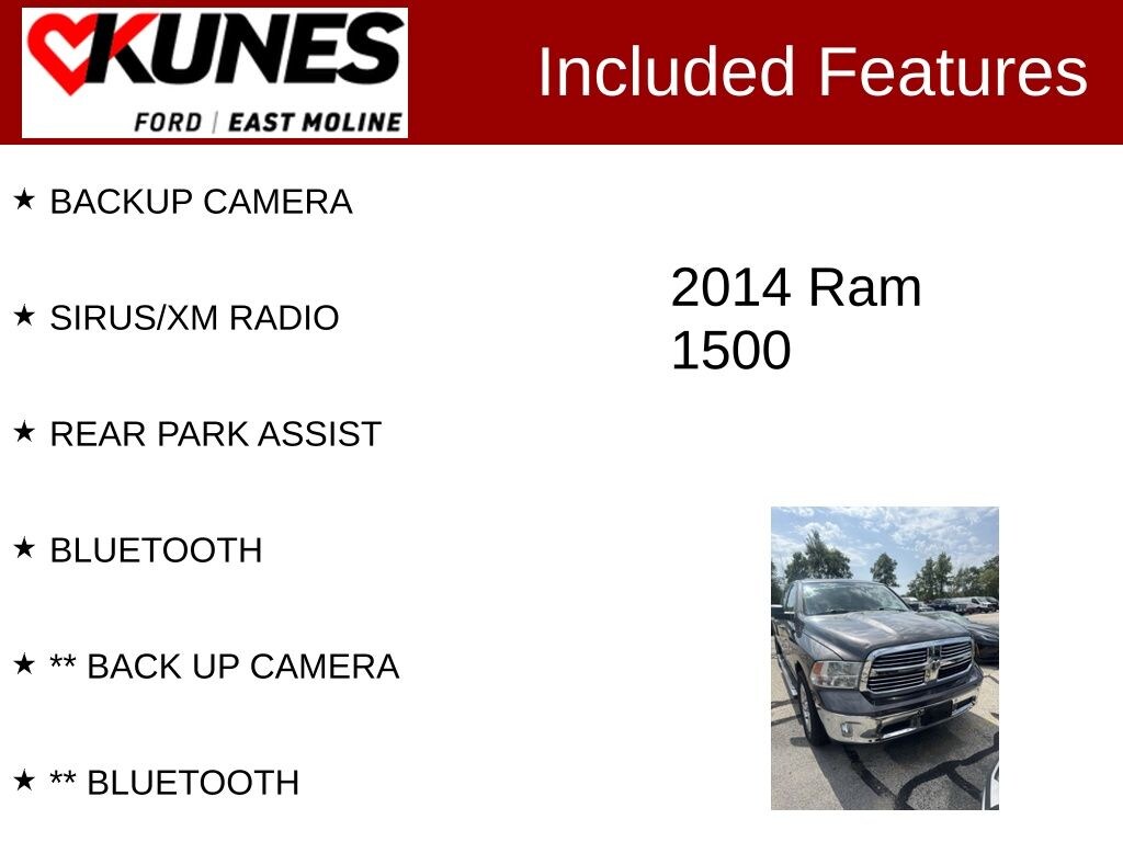 Used 2014 Ram 1500 Big Horn Truck Crew Cab