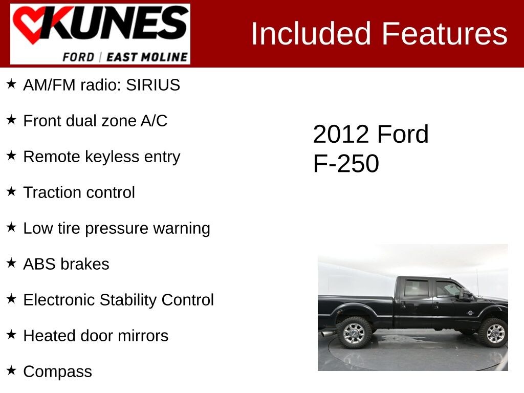 Used 2012 Ford F-250 Lariat Truck Crew Cab