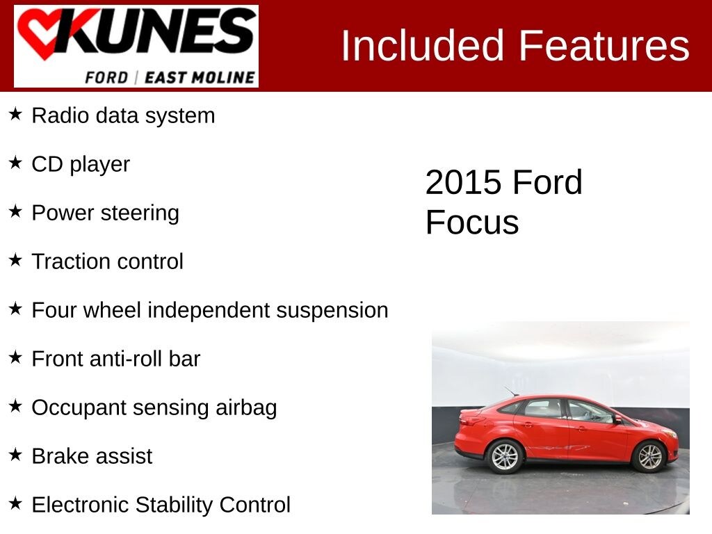 Used 2015 Ford Focus SE Sedan