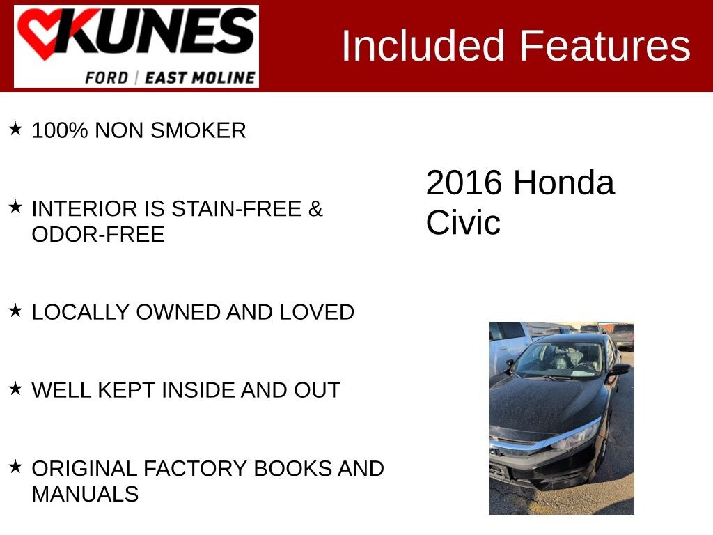 Used 2016 Honda Civic LX Sedan