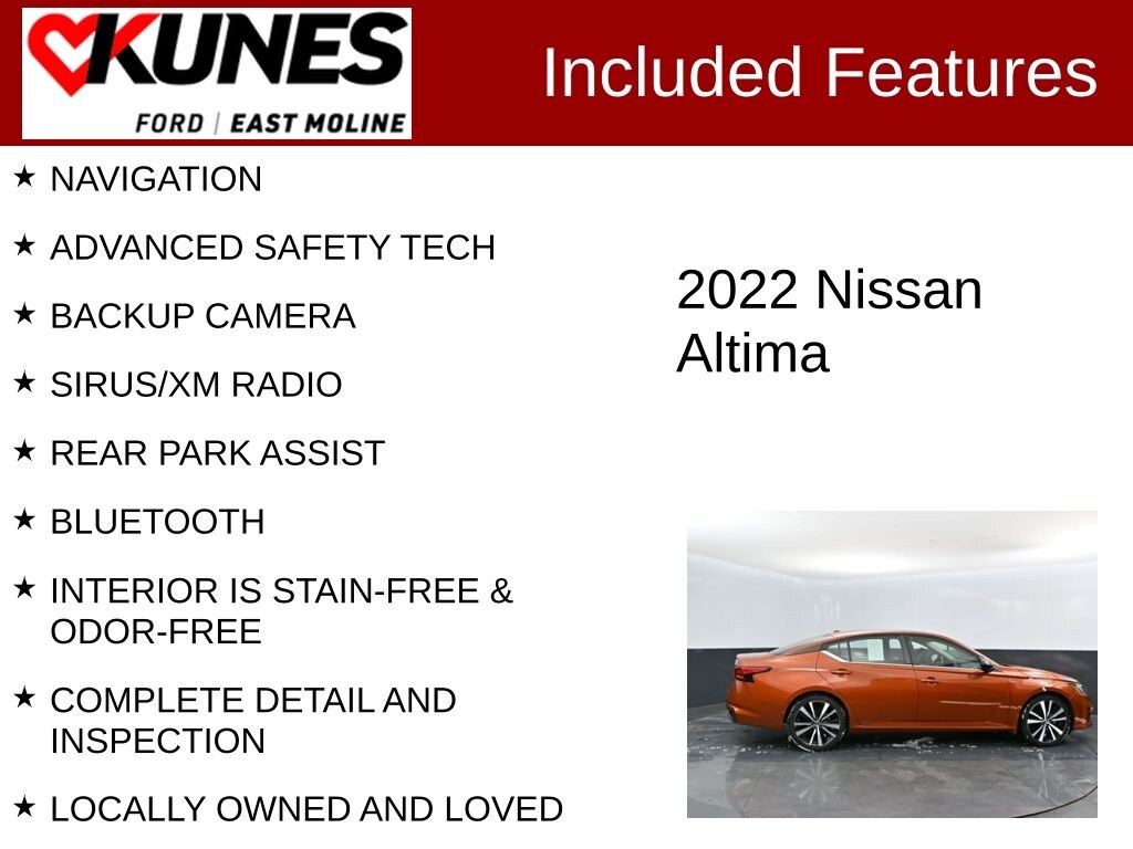 Used 2022 Nissan Altima 2.5 SR Sedan