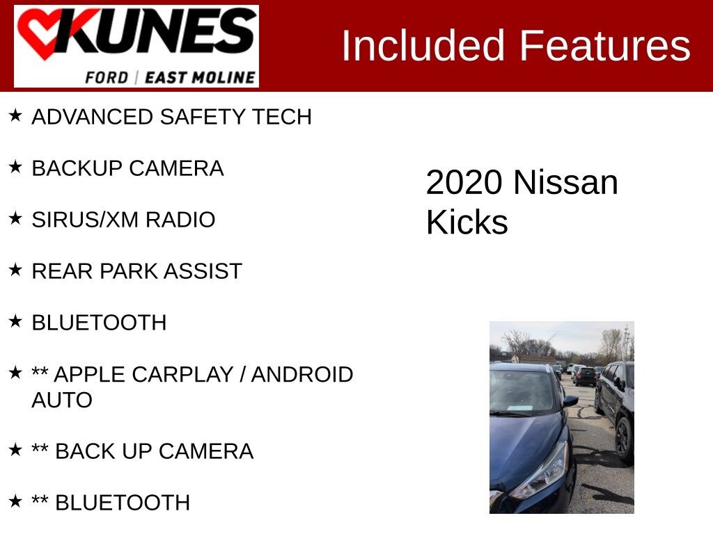 Used 2020 Nissan Kicks SV SUV
