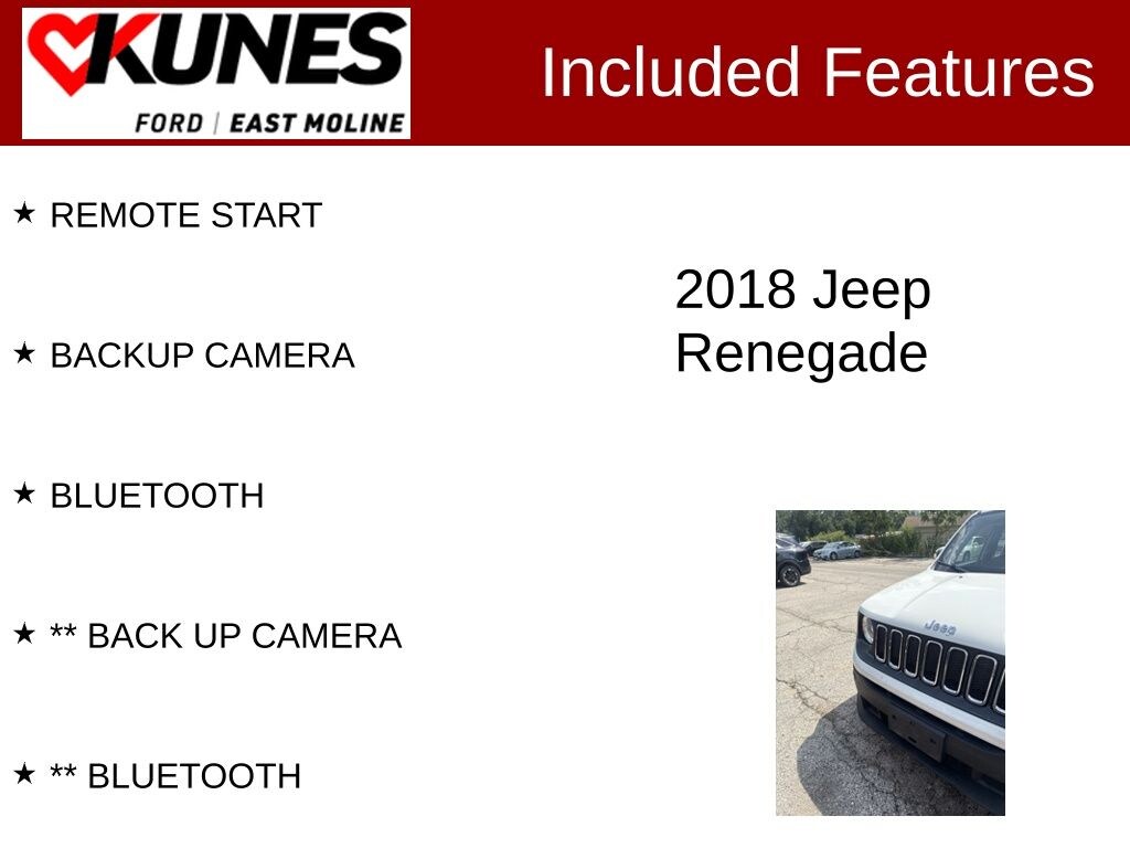 Used 2018 Jeep Renegade Sport SUV