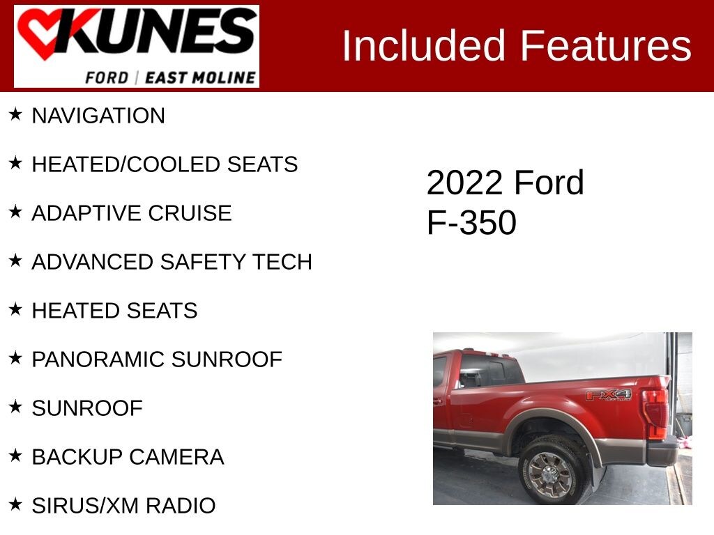 Used 2022 Ford F-350 King Ranch Truck Crew Cab