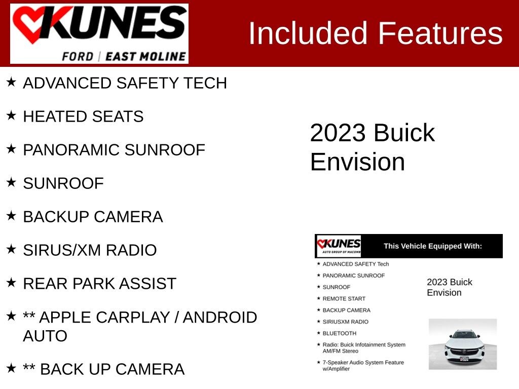 Used 2023 Buick Envision Essence SUV
