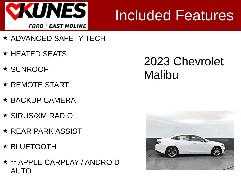 Used 2023 Chevrolet Malibu LT 1LT Sedan