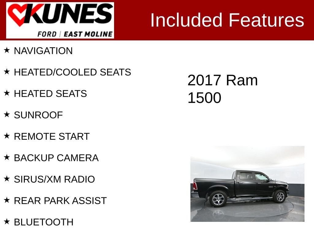 Used 2017 Ram 1500 Laramie Truck Crew Cab
