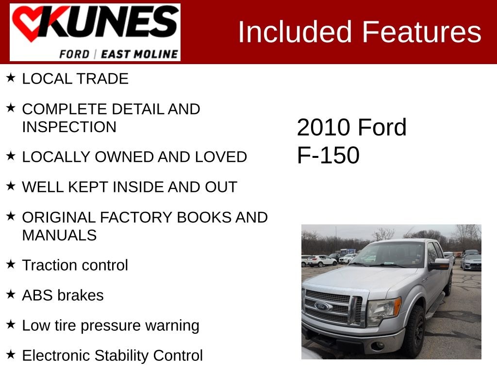 Used 2010 Ford F-150 Lariat Truck Super Cab