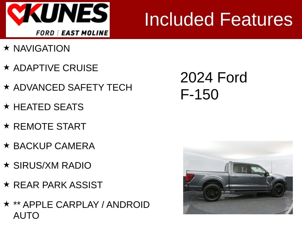 Used 2024 Ford F-150 XLT Truck SuperCrew Cab