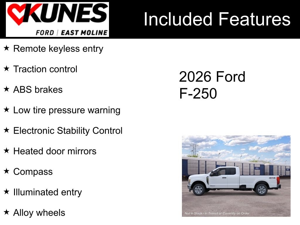 New 2026 Ford F-250 XLT Truck Super Cab