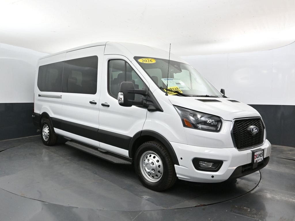 New 2026 Ford Transit-350 Passenger XLT Wagon Medium Roof Van