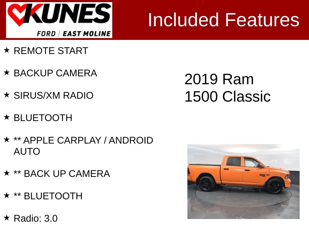 Used 2019 Ram 1500 Classic Express Truck Crew Cab