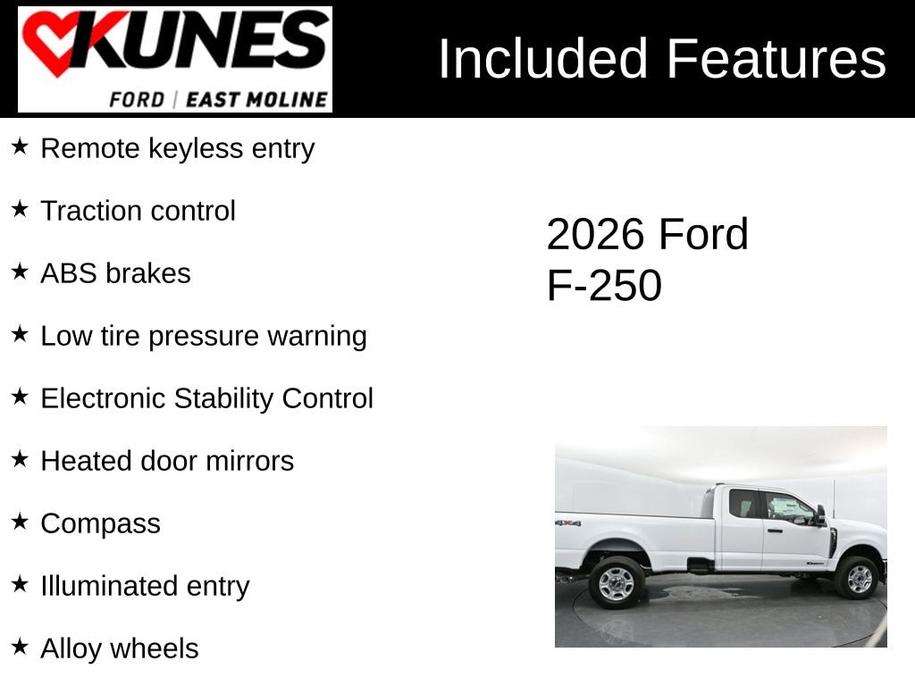 New 2026 Ford F-250 XLT Truck Super Cab