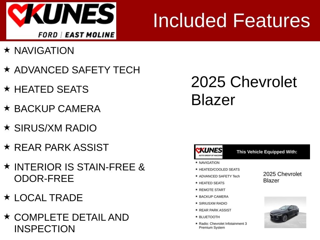 Used 2025 Chevrolet Blazer RS SUV