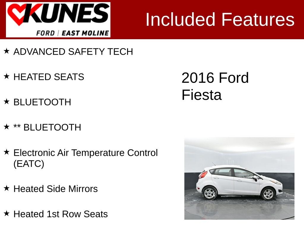 Used 2016 Ford Fiesta SE Hatchback