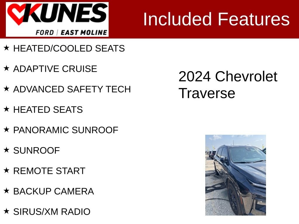 Used 2024 Chevrolet Traverse RS SUV