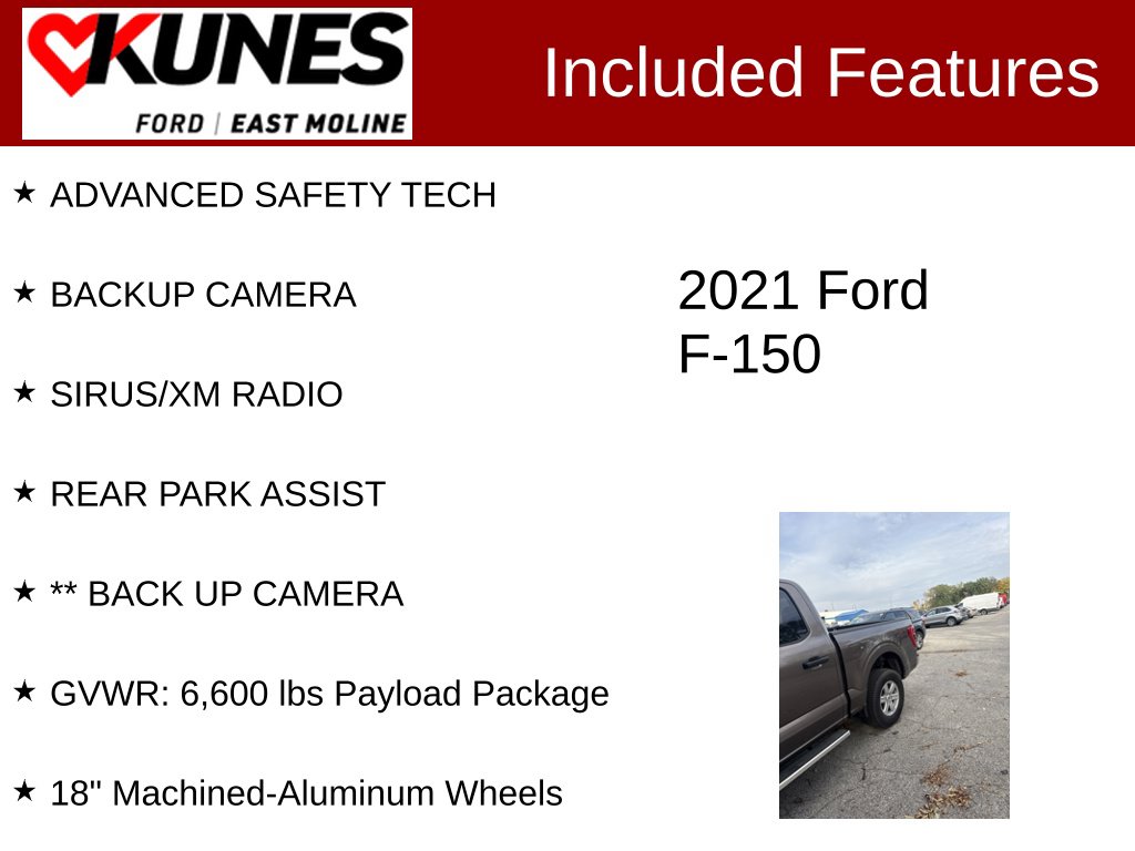 Used 2021 Ford F-150 XLT Truck SuperCrew Cab