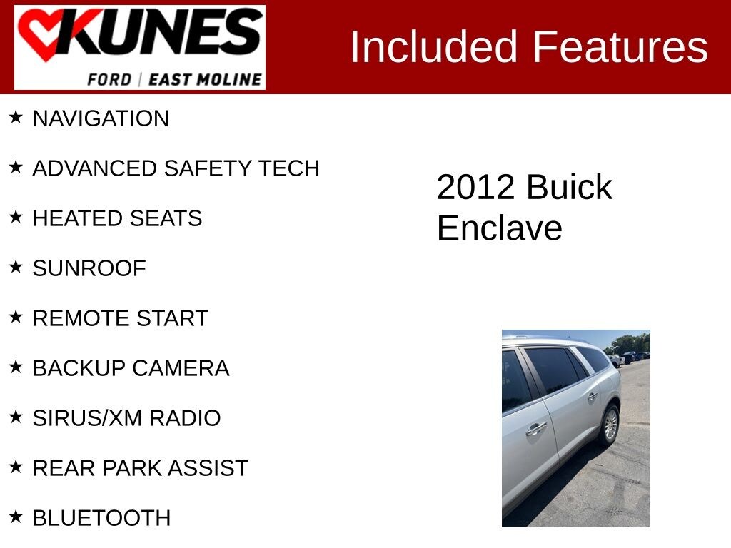 Used 2012 Buick Enclave Leather Group SUV