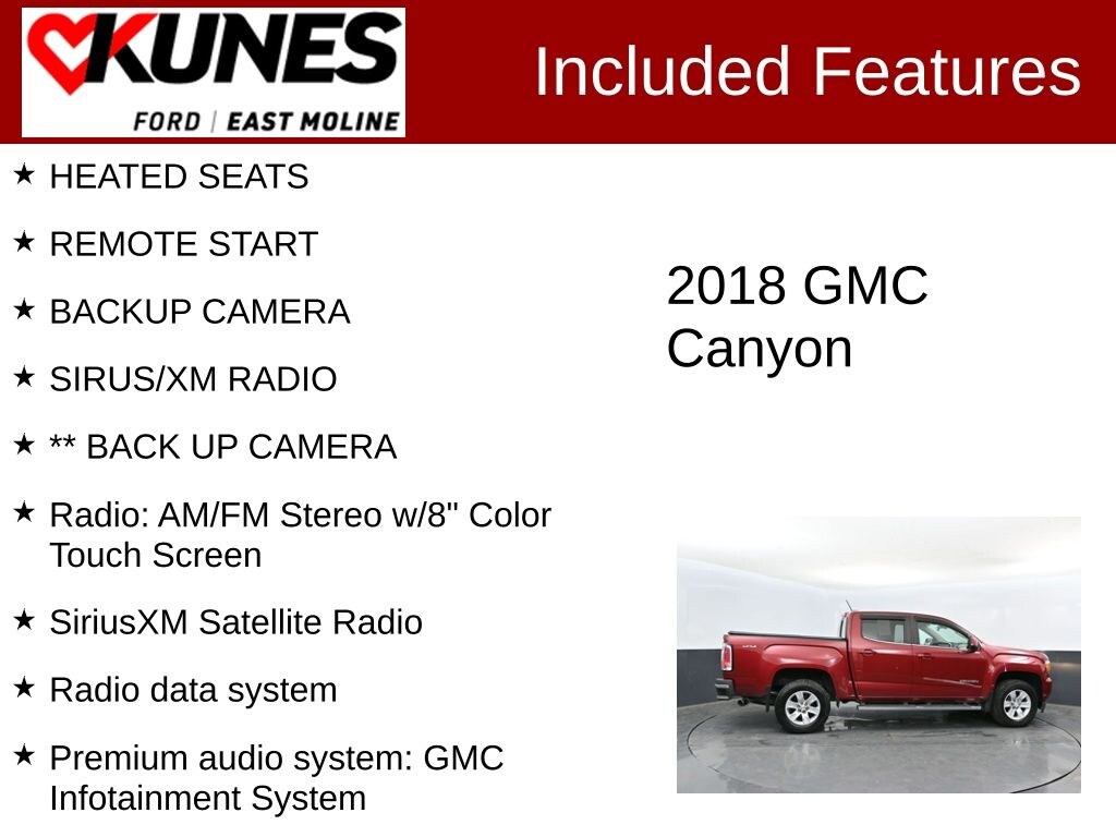 Used 2018 GMC Canyon SLE1 Truck Crew Cab