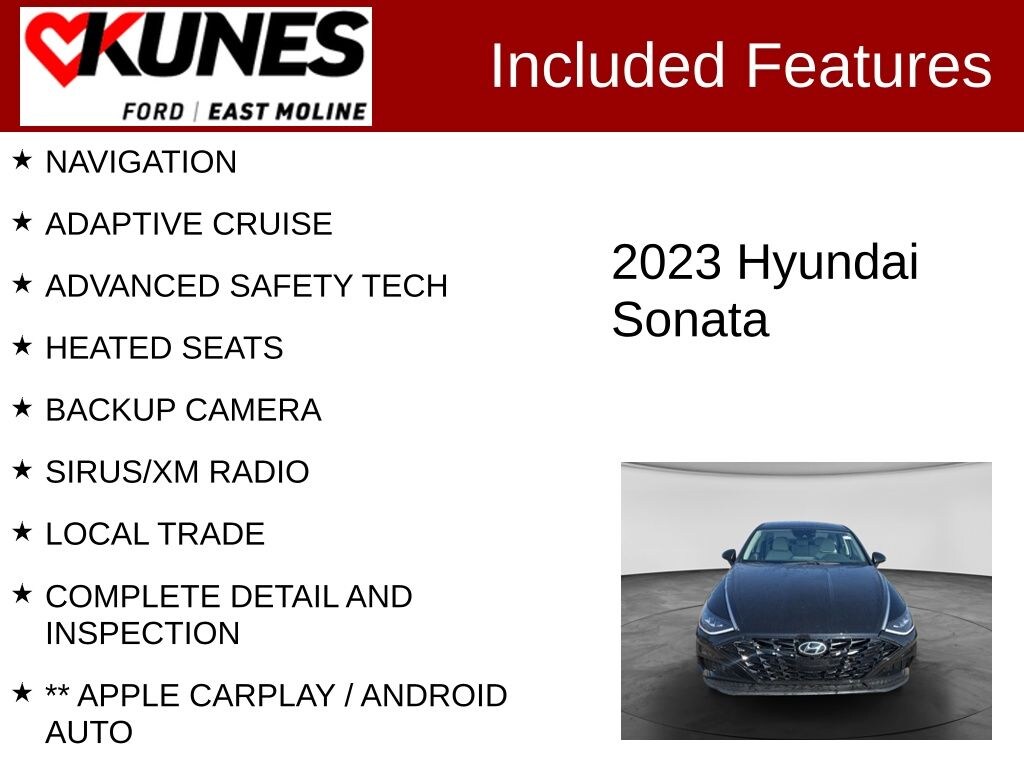 Used 2023 Hyundai Sonata SEL Sedan
