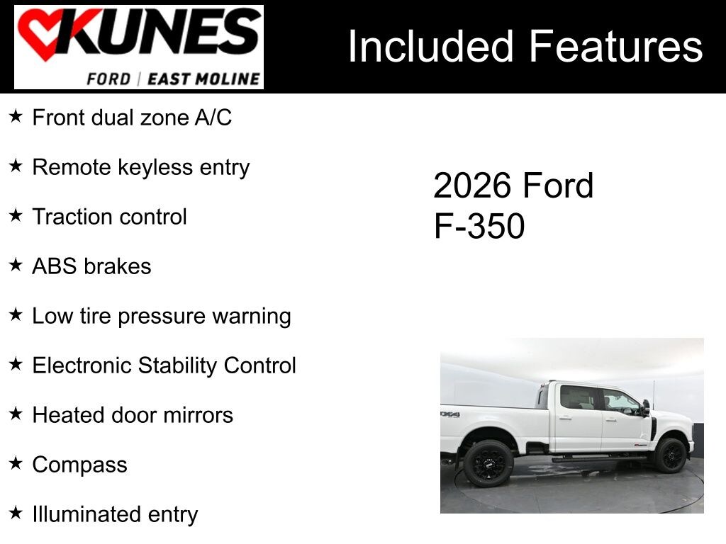 New 2026 Ford F-350 Lariat Truck Crew Cab