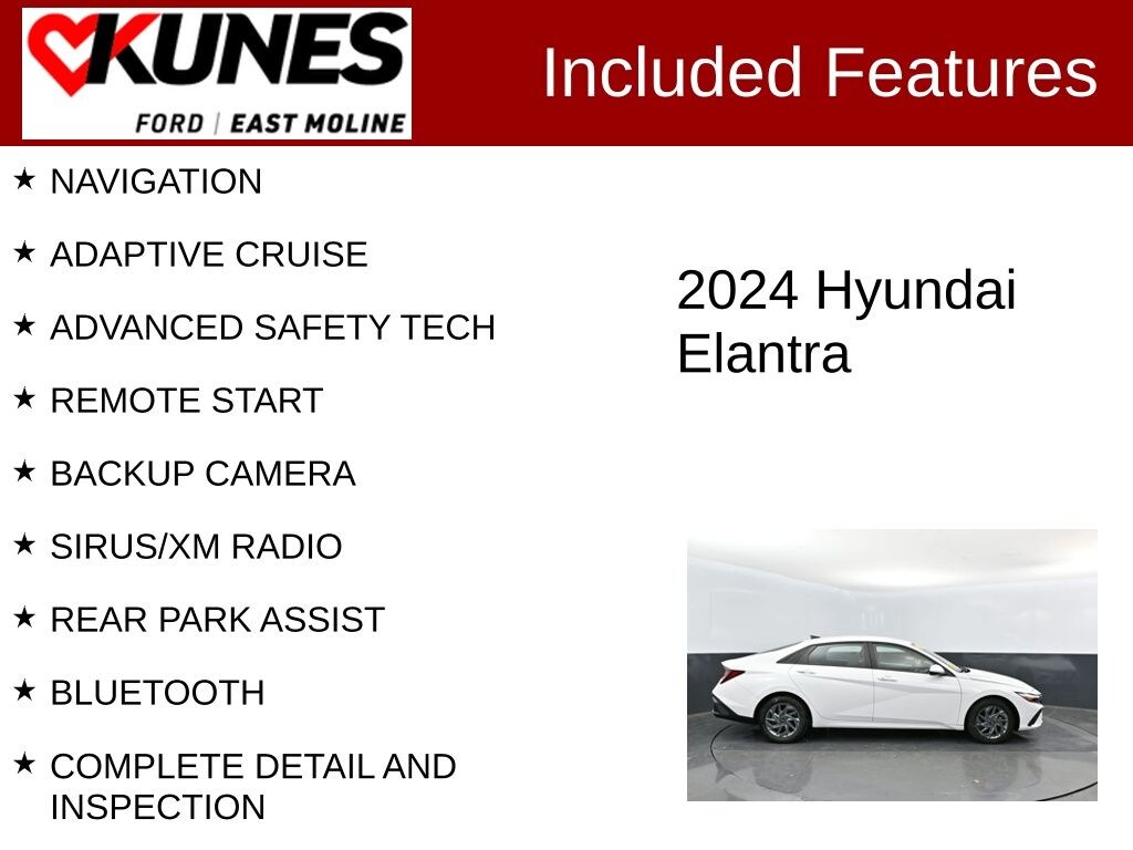 Used 2024 Hyundai Elantra SEL Sedan