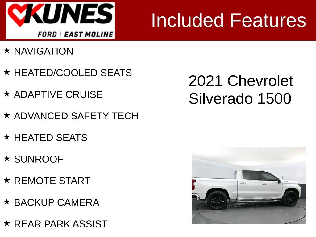 Used 2021 Chevrolet Silverado 1500 High Country Truck Crew Cab