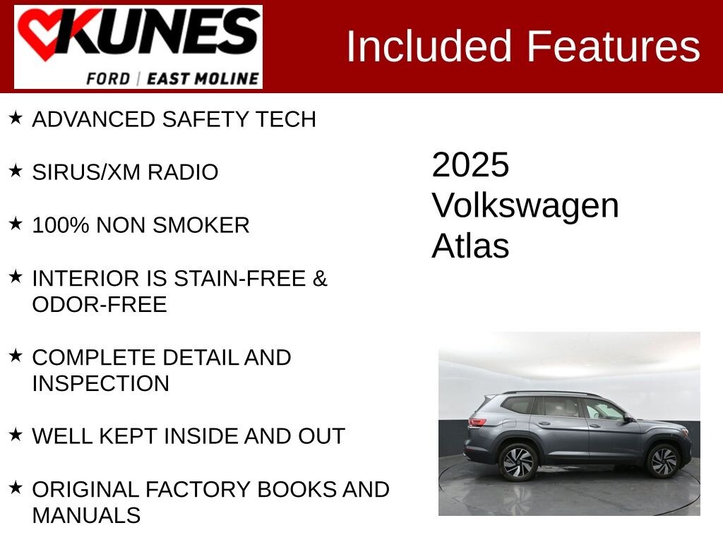 Used 2025 Volkswagen Atlas 2.0T SE w/Technology SUV