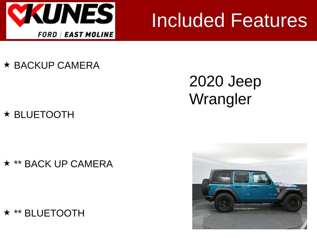 Used 2020 Jeep Wrangler Unlimited Sport S SUV