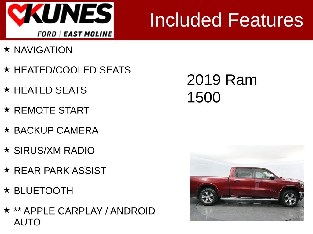 Used 2019 Ram 1500 Laramie Truck Crew Cab