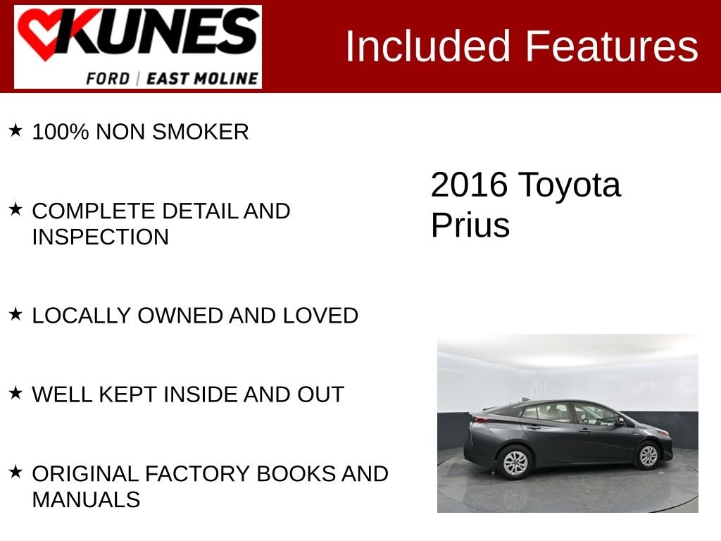 Used 2016 Toyota Prius Two Hatchback