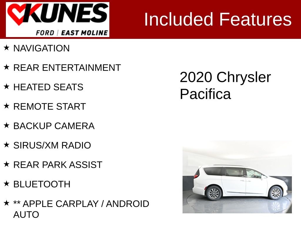 Used 2020 Chrysler Pacifica Touring L Plus Van Passenger Van
