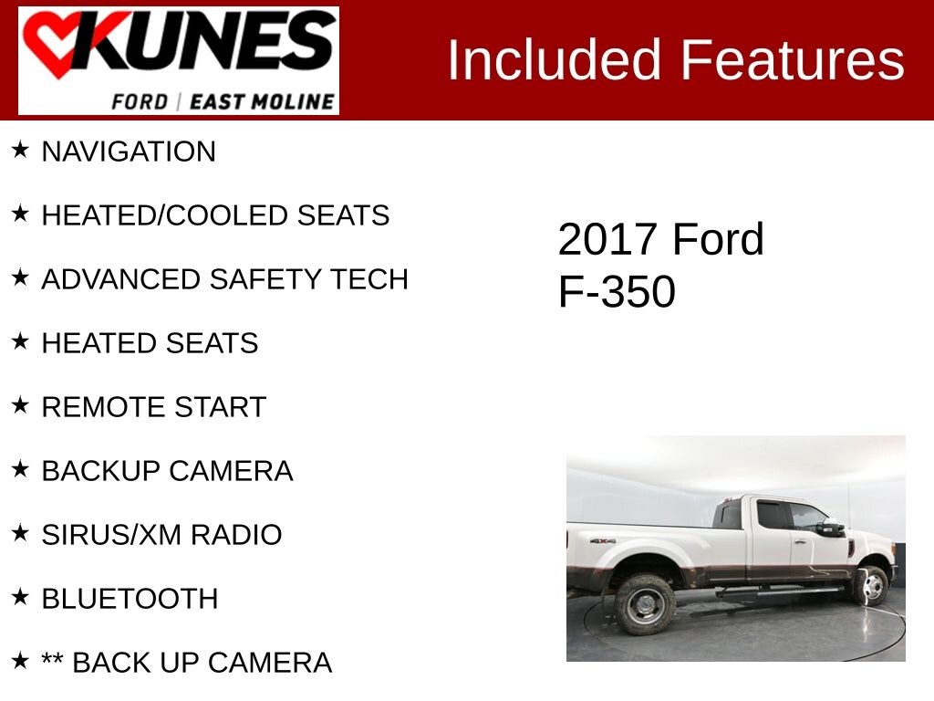 Used 2017 Ford F-350 Lariat DRW Truck Super Cab