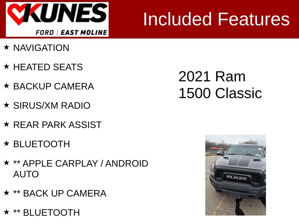 Used 2021 Ram 1500 Classic Warlock Truck Crew Cab