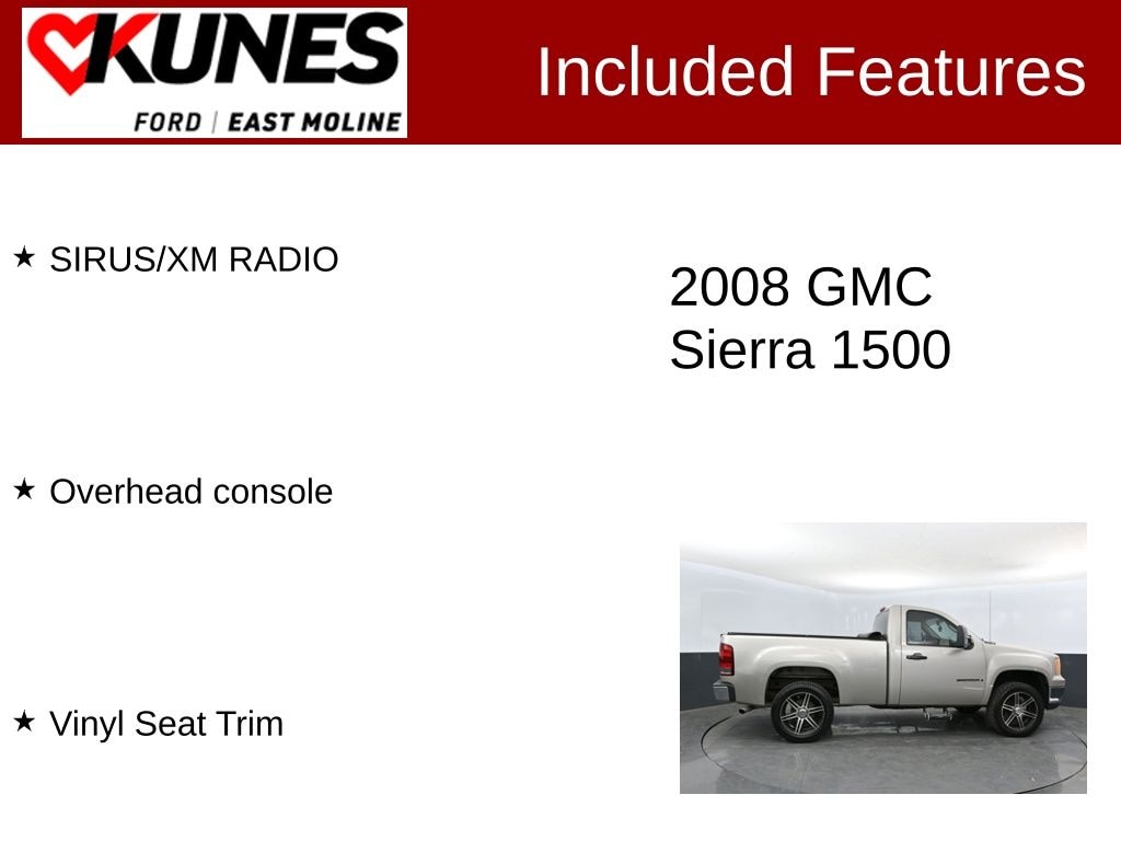 Used 2008 GMC Sierra 1500 Work Truck Truck Regular Cab