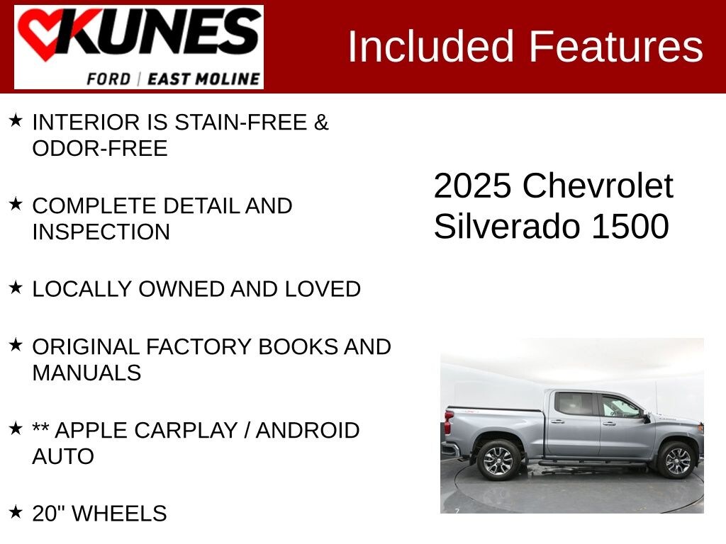 Used 2025 Chevrolet Silverado 1500 LT Truck Crew Cab