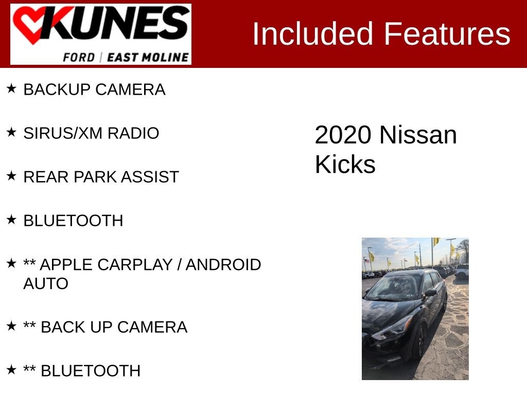 Used 2020 Nissan Kicks SR SUV