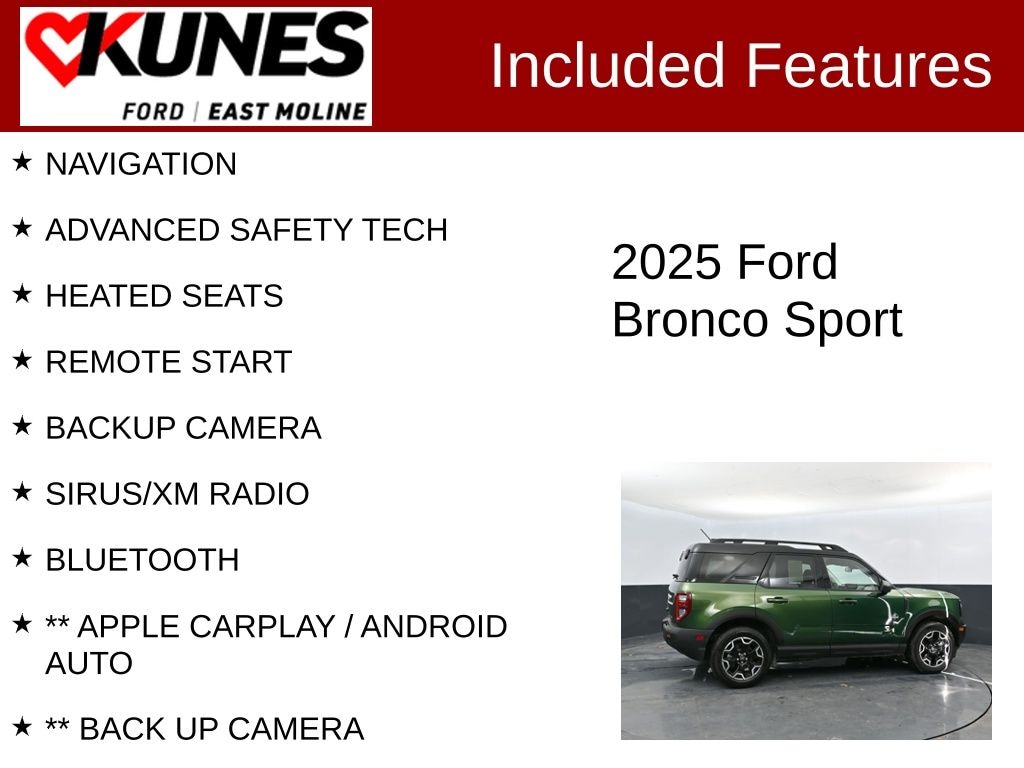 Used 2025 Ford Bronco Sport Outer Banks SUV