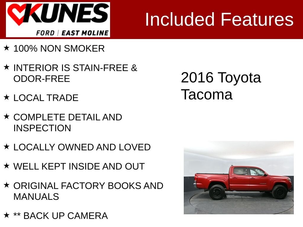 Used 2016 Toyota Tacoma SR5 Truck Double Cab