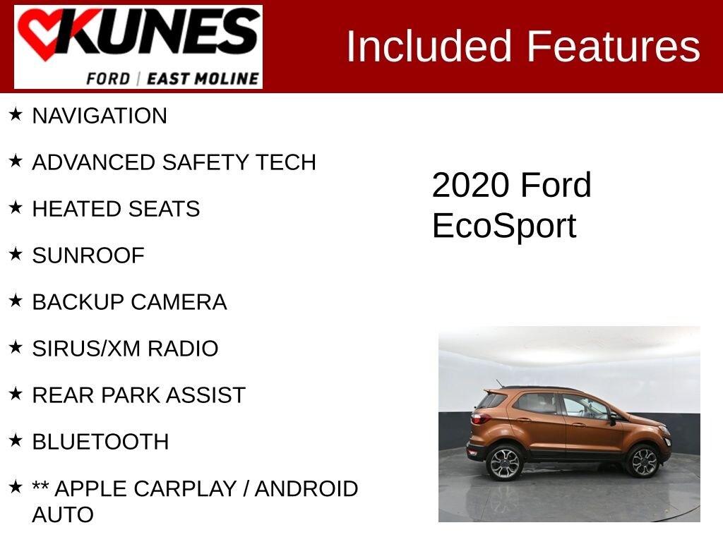 Used 2020 Ford EcoSport SES SUV