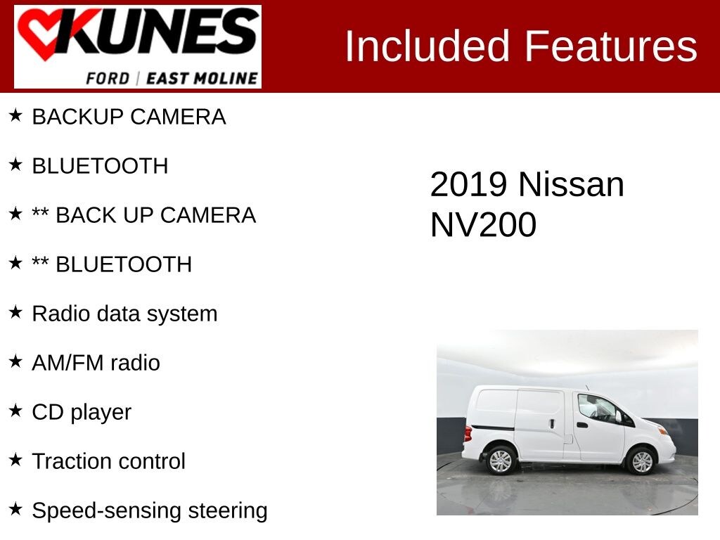 Used 2019 Nissan NV200 SV Van Compact Cargo Van