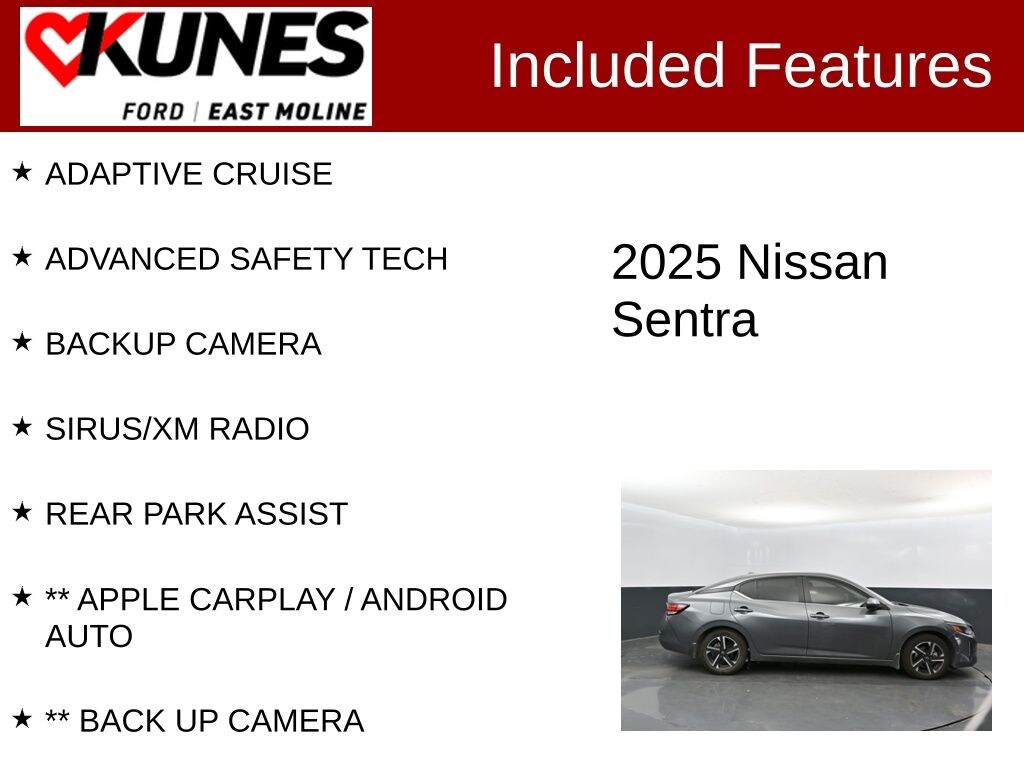 Used 2025 Nissan Sentra SV Sedan