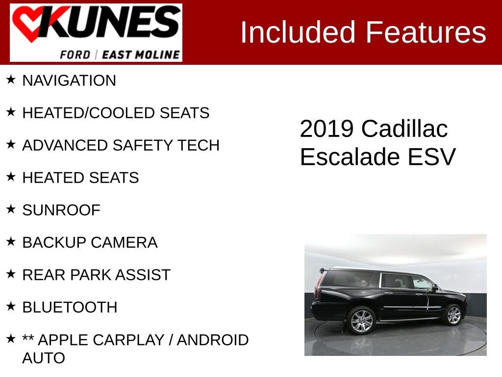 Used 2019 CADILLAC Escalade ESV Luxury SUV