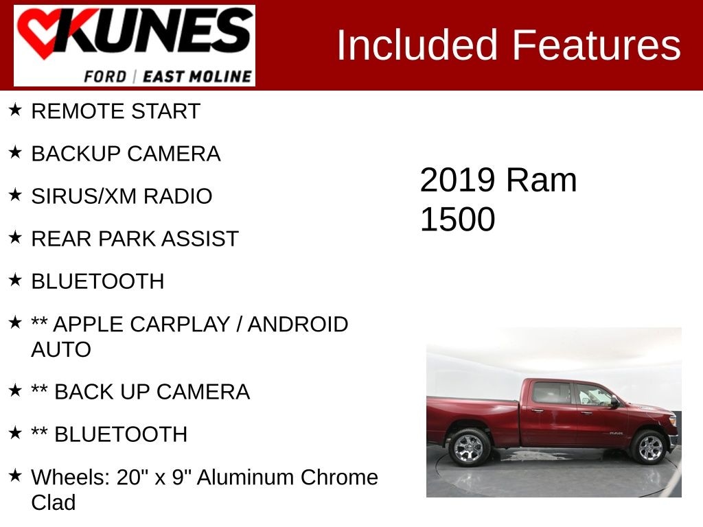 Used 2019 Ram 1500 Big Horn/Lone Star Truck Crew Cab