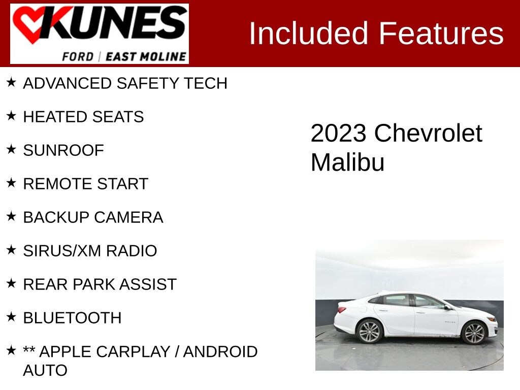 Used 2023 Chevrolet Malibu LT 1LT Sedan