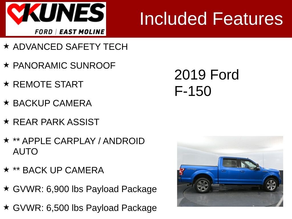 Used 2019 Ford F-150 XLT Truck SuperCrew Cab